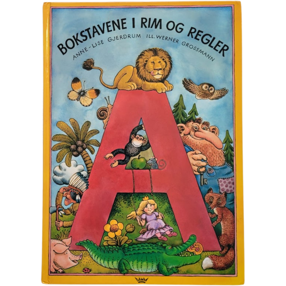 Bokstavene i rim og regler, brukte bøker av Anne-Lise Gjerdrum og Werner Grossmann